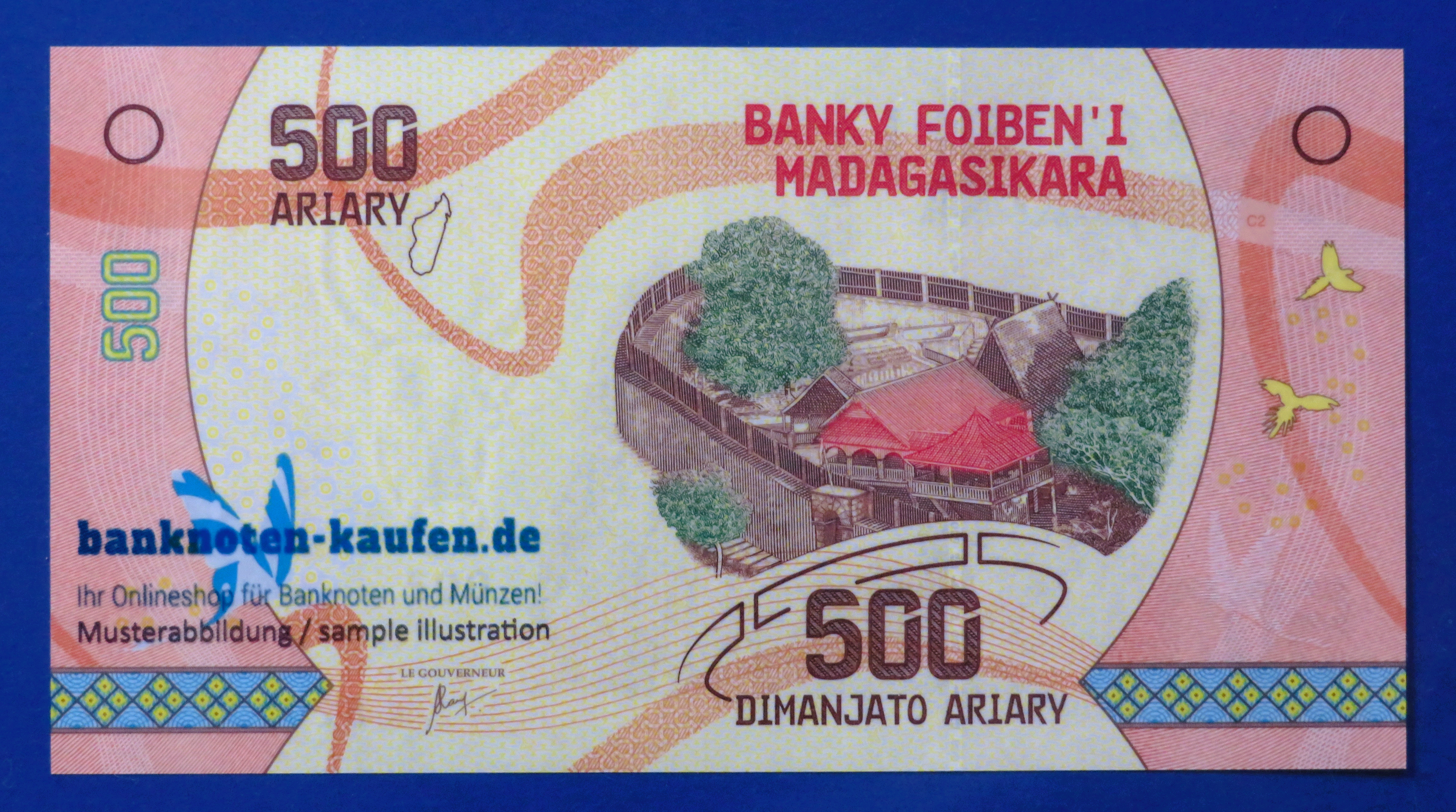 Madagaskar, 500 Ariary, 2017ND, kassenfrisch (UNC), P-99