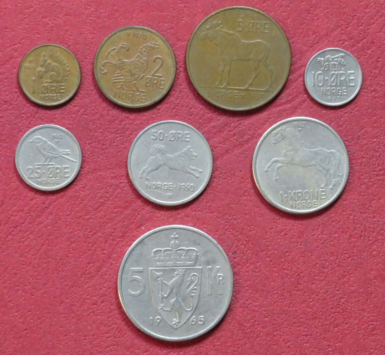Colombia - Coin Set 1974-1981 - USED
