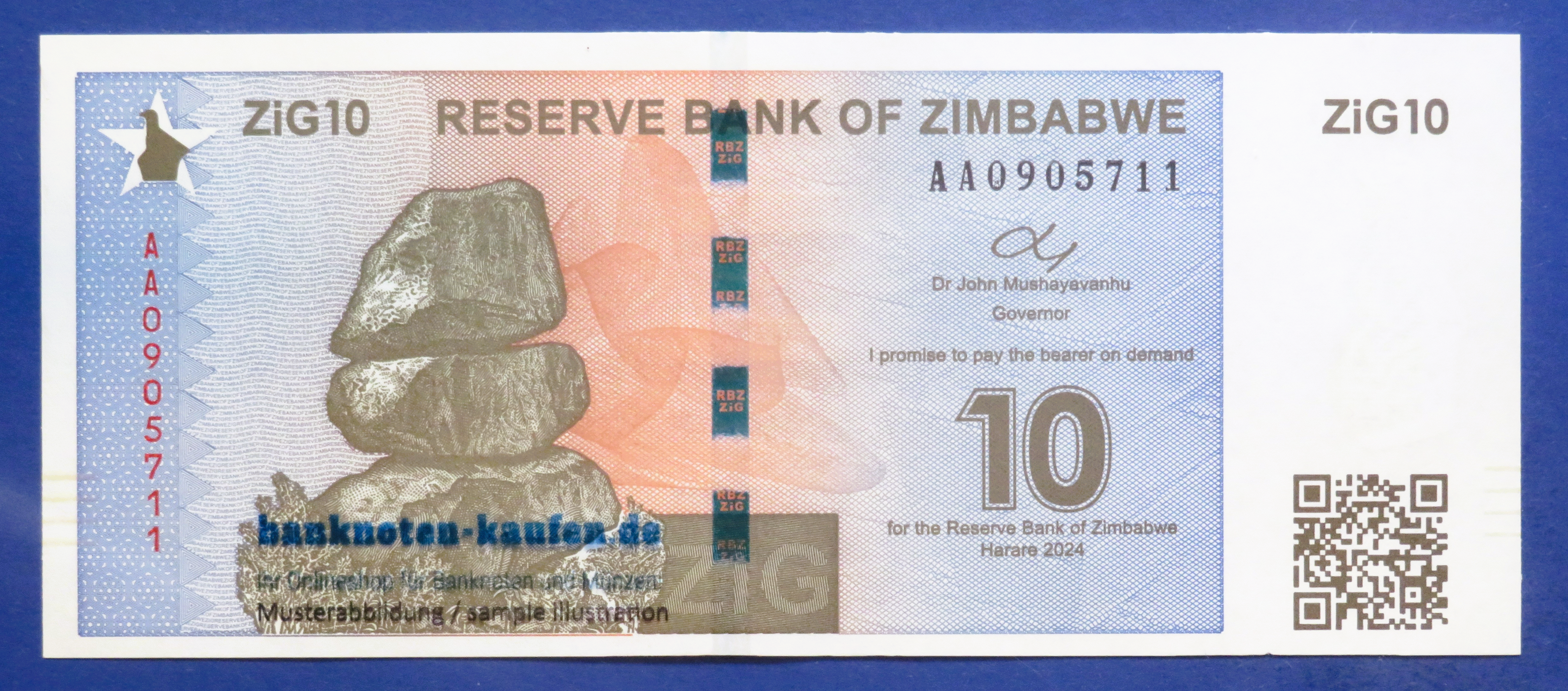 Zimbabwe, 10 ZiG, 2024, uncirculated (UNC), P-110