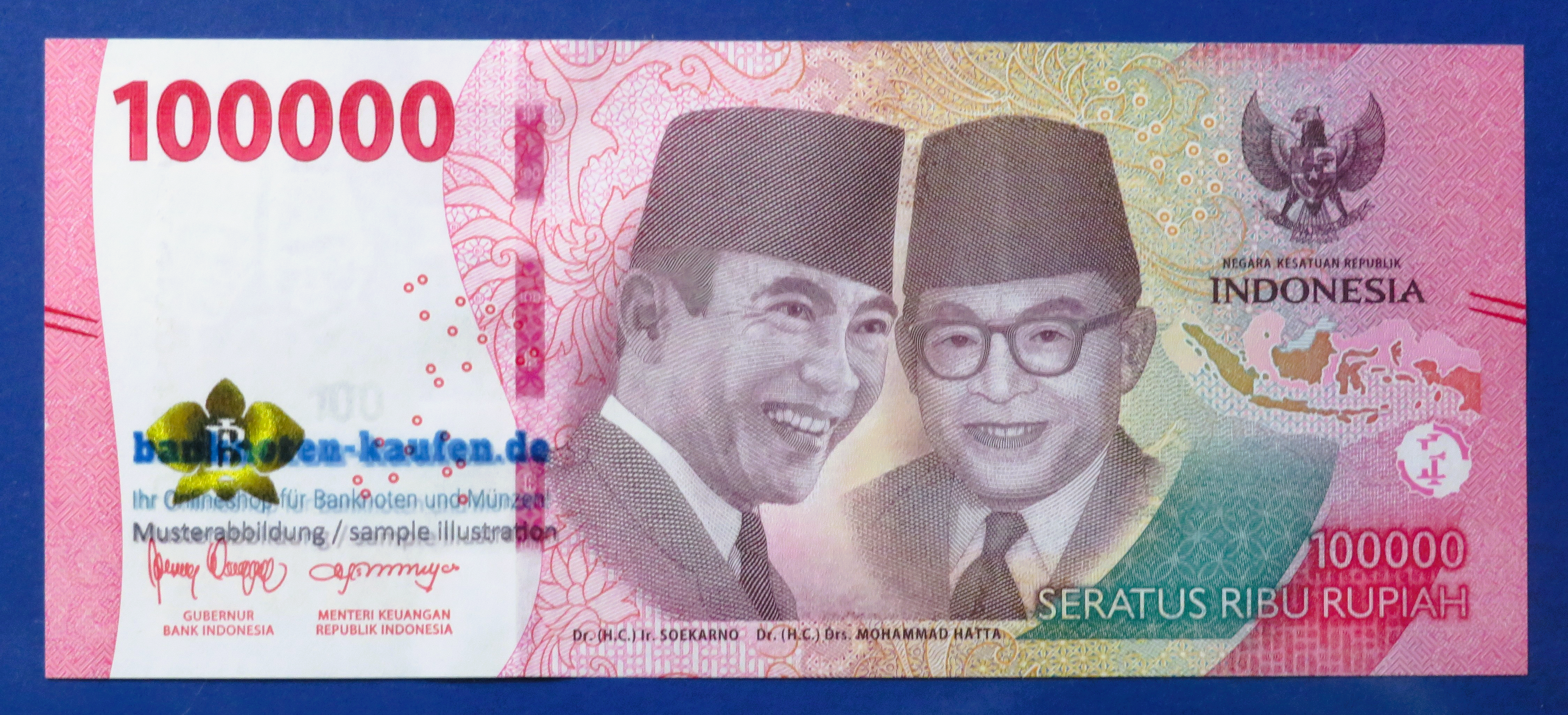 Indonesia - 100,000 Rupiah, 2022, uncirculated (UNC)