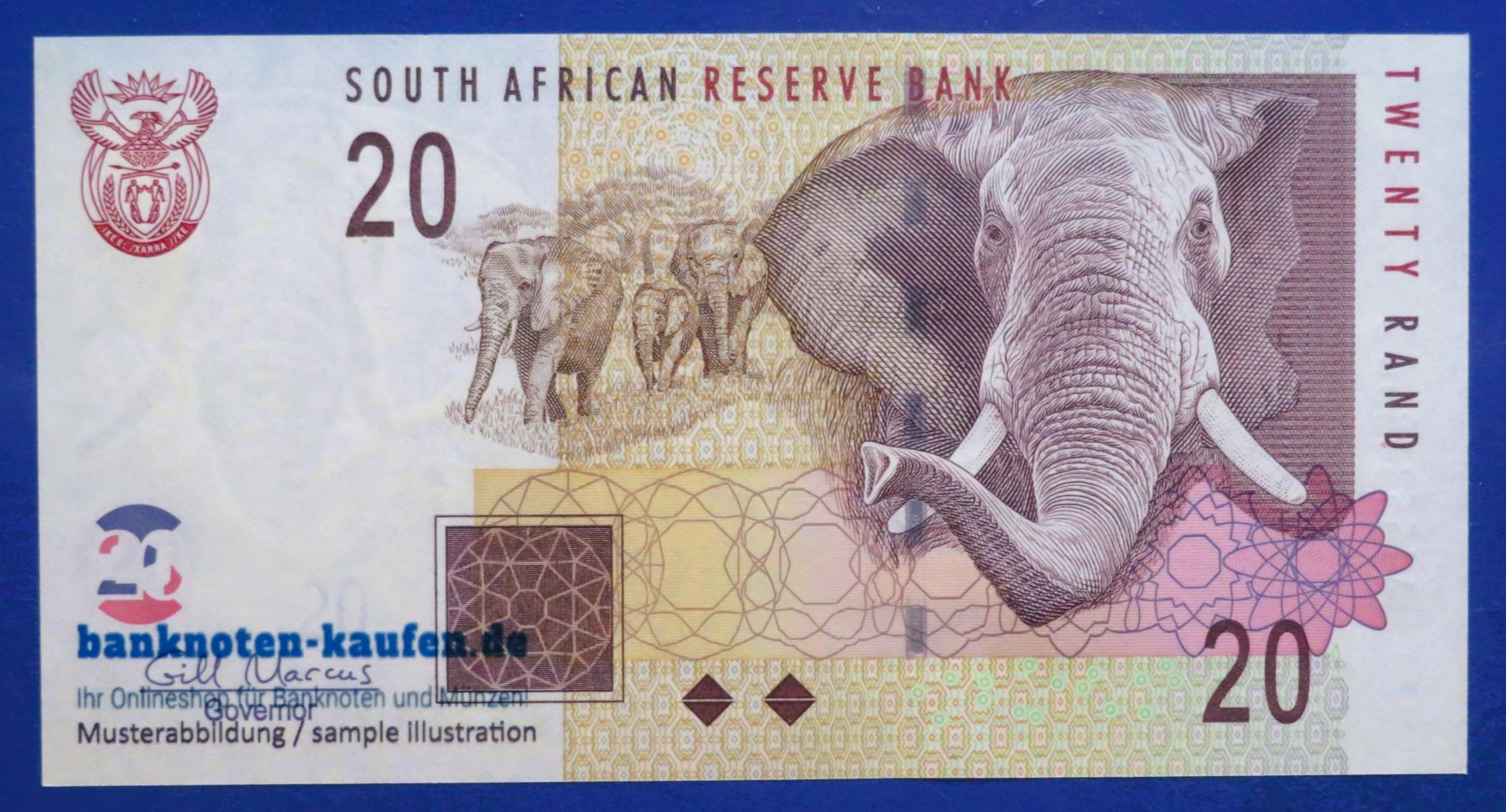 Südafrika, 20 Rand, 2009ND, kassenfrisch (UNC), P-129b