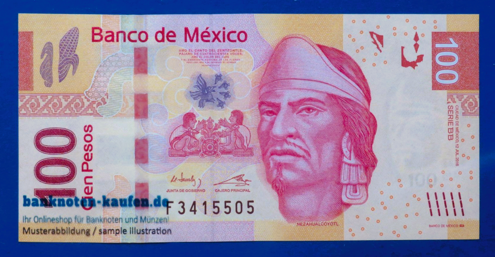 Mexiko, 100 Pesos, 2020, kassenfrisch (UNC), P-124