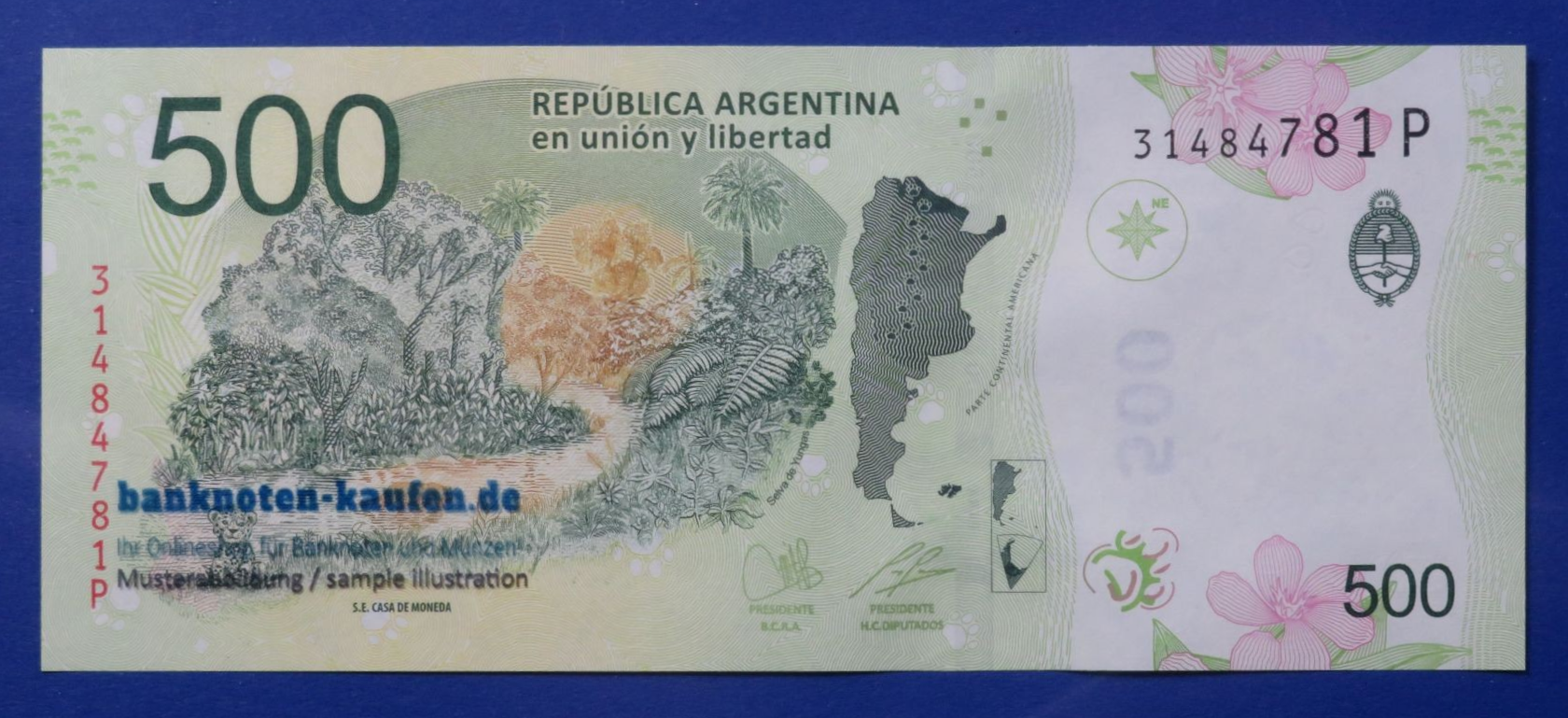 Argentina, 500 Pesos, 2016ND, uncirculated (UNC), P-365