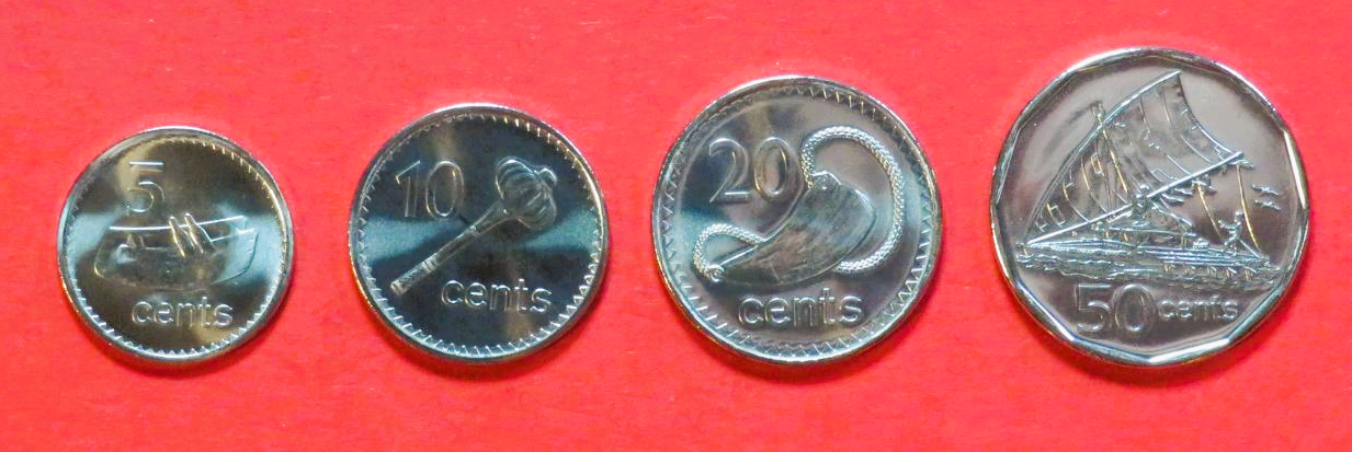 Fiji, 5/10/20/50 Cents, 2009+, uncirculated (UNC)