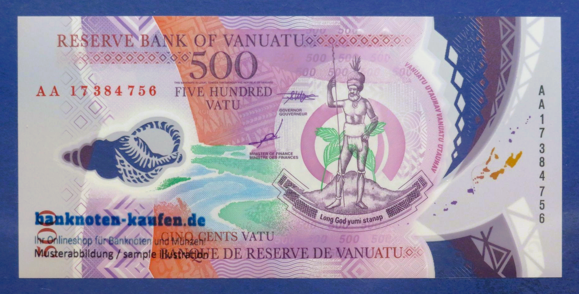 Vanuatu, 500 Vatu, 2017ND, uncirculated (UNC), Polymer, P-18