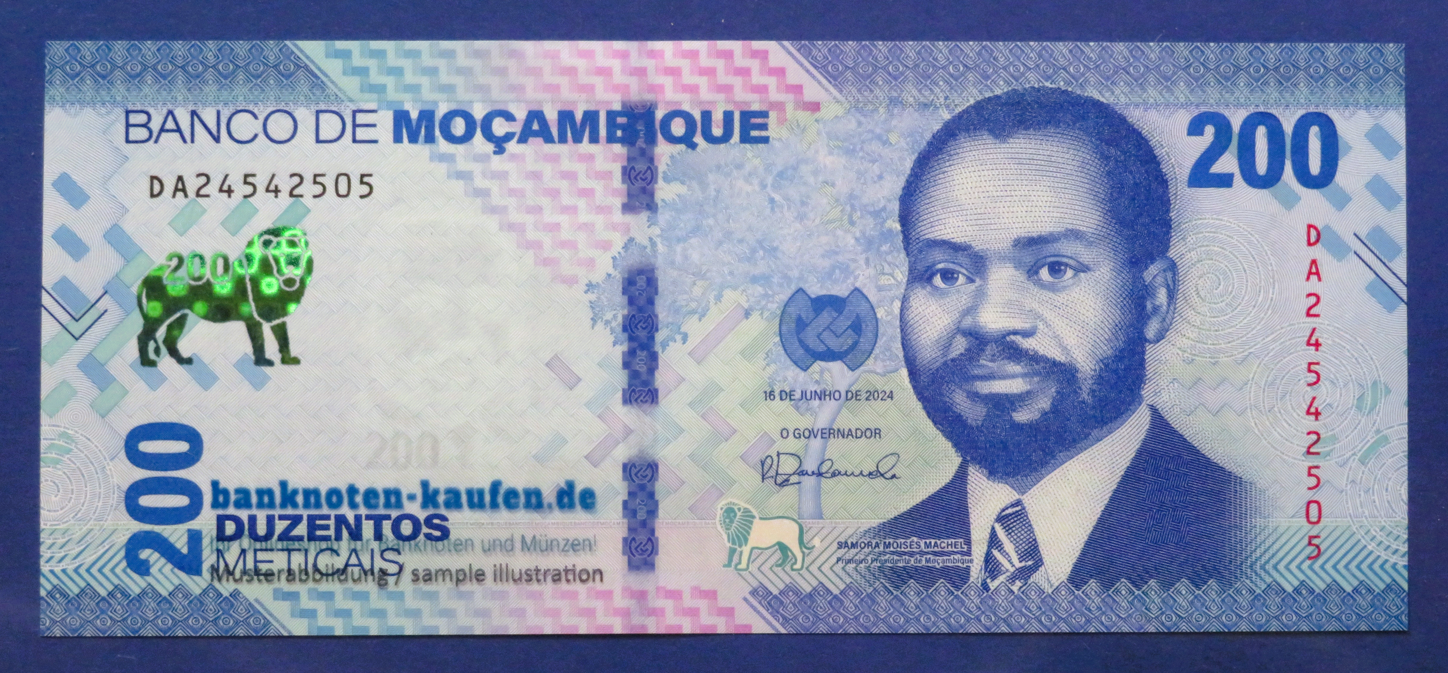 Mosambik, 200 Meticais, 2024, kassenfrisch (UNC), P-158a