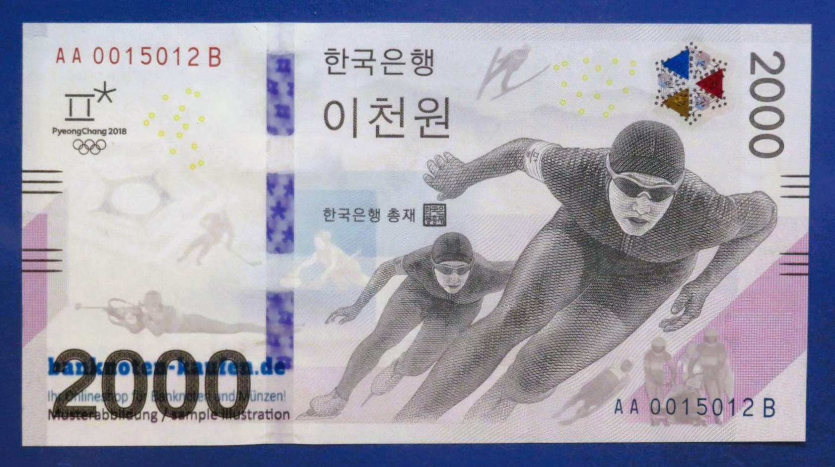 South Korea - 2,000 Won, 2017, uncirculated (UNC), Commemorative issue with folder, P-58