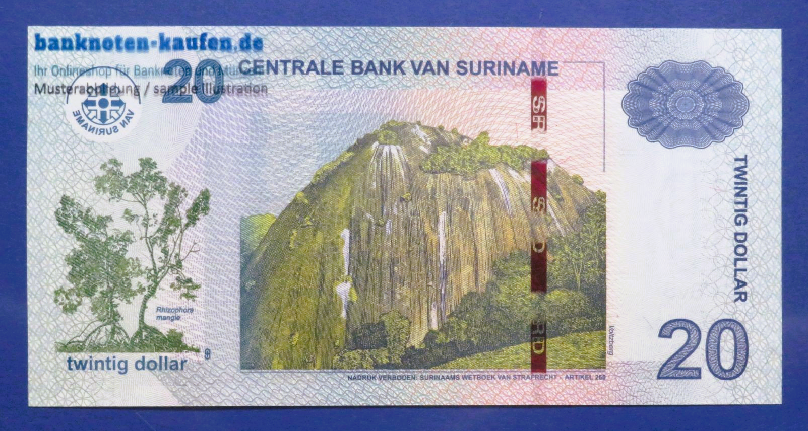 Suriname, 20 Dollars, 2019, kassenfrisch (UNC), P-164c