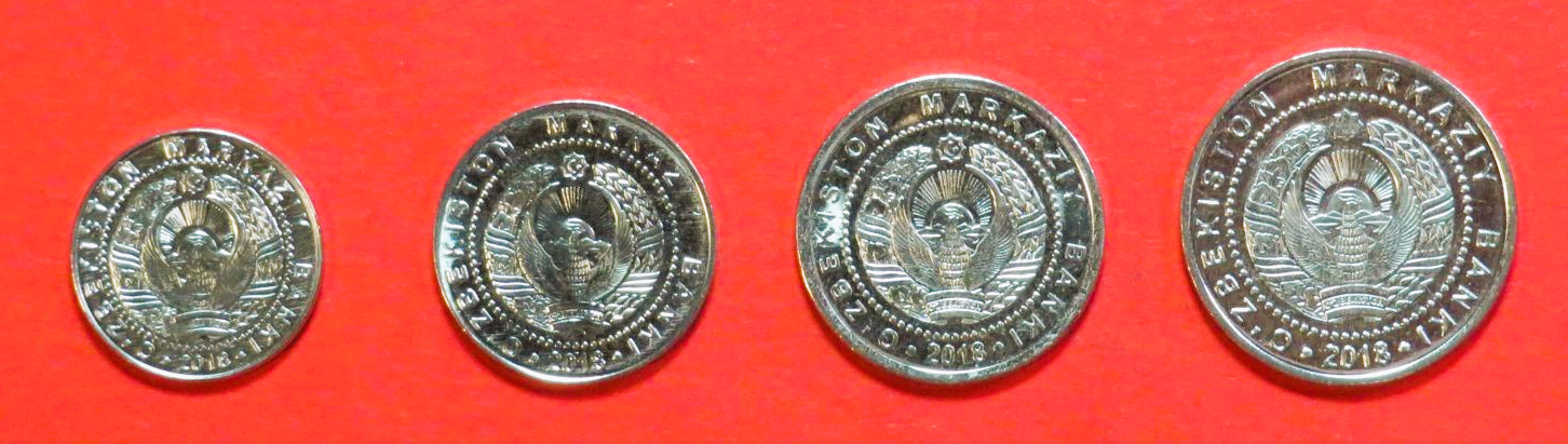 Uzbekistan, 50/100/200/500 Som, 2018, uncirculated (UNC)