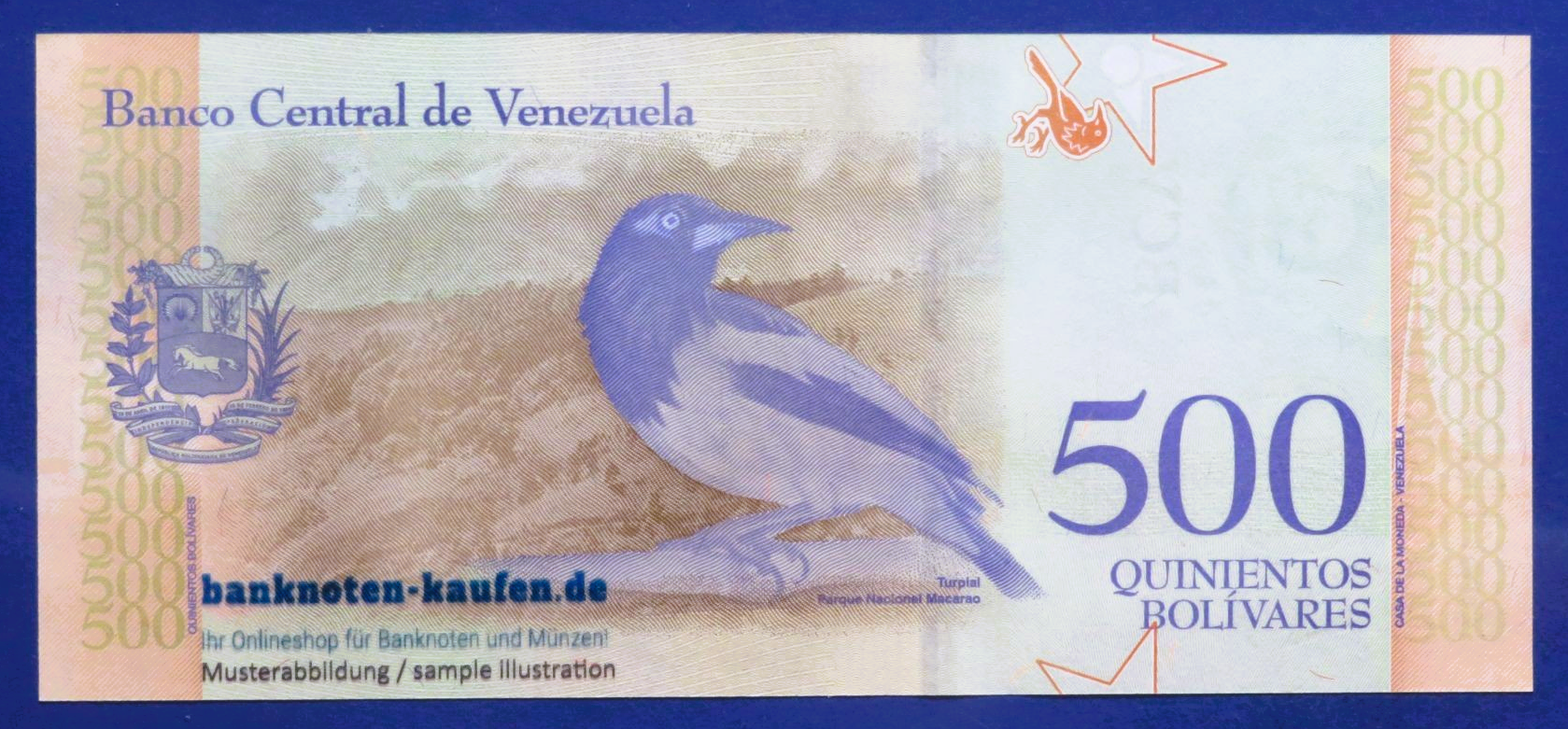 Venezuela, 500 Bolivares Soberano, 2018, uncirculated (UNC), P-108