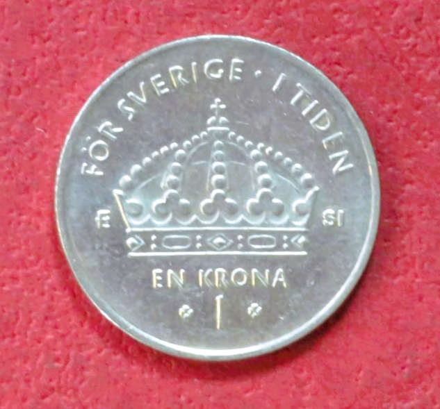 Sweden - EZM 5: 1 Kronor, 2001-2008, circulated (USED / vf)