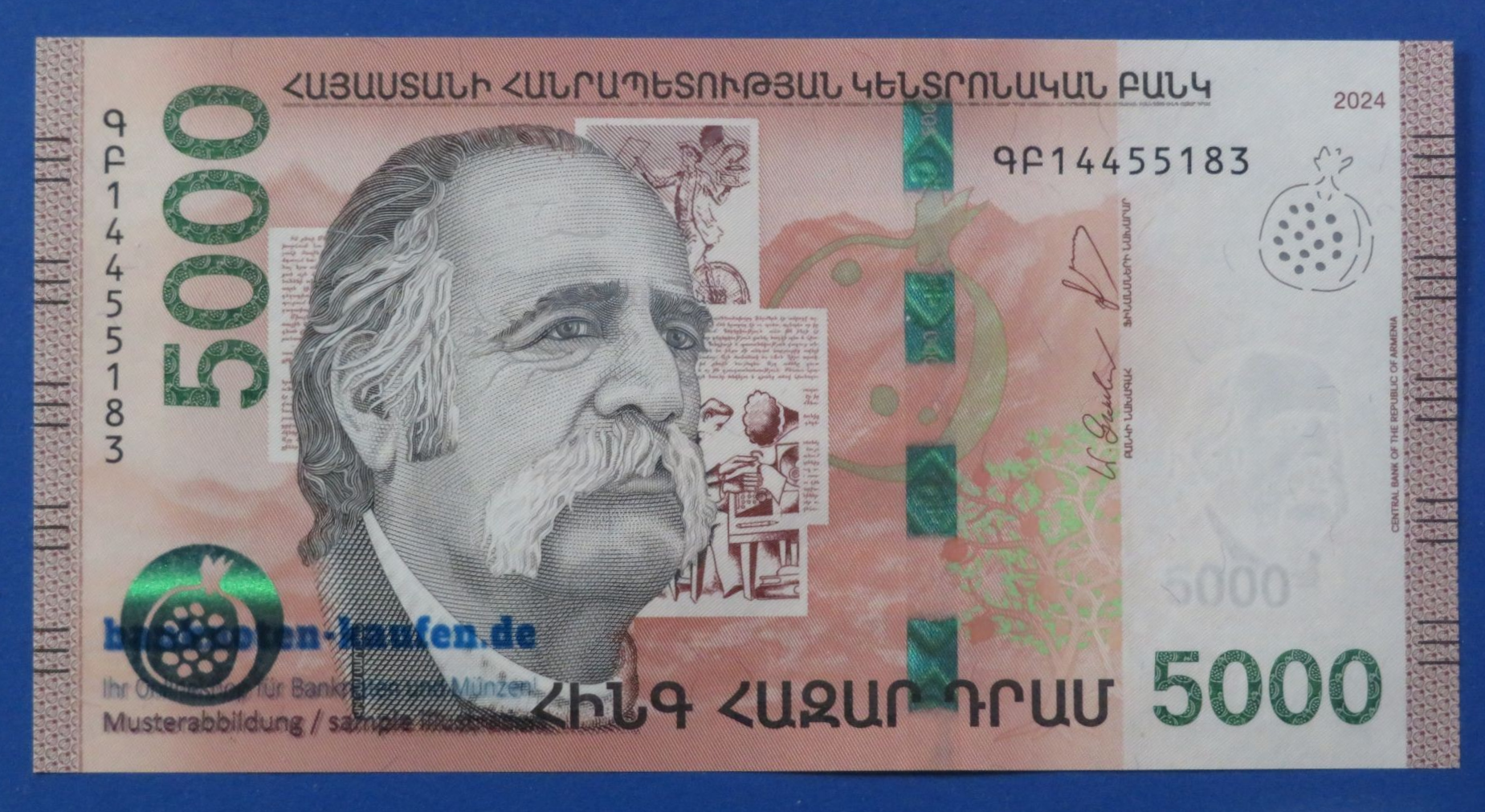 Armenia, 5.000 Dram, 2024, uncirculated (UNC), P-63b