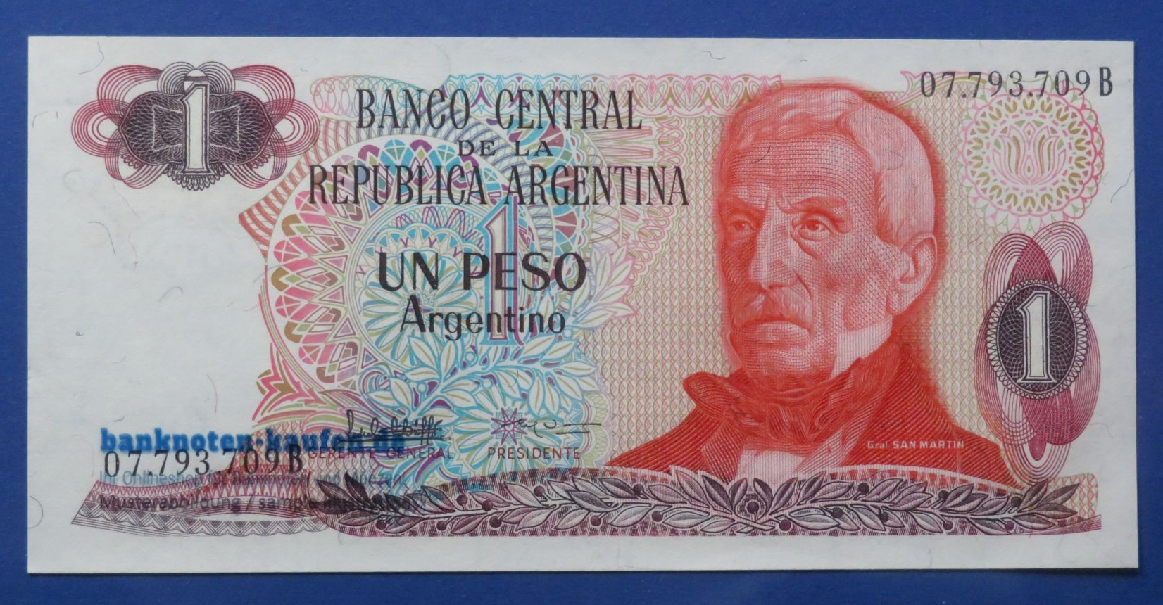 Argentina, 1 Peso argentino, 1983-84ND, about uncirculated (AU), P-311