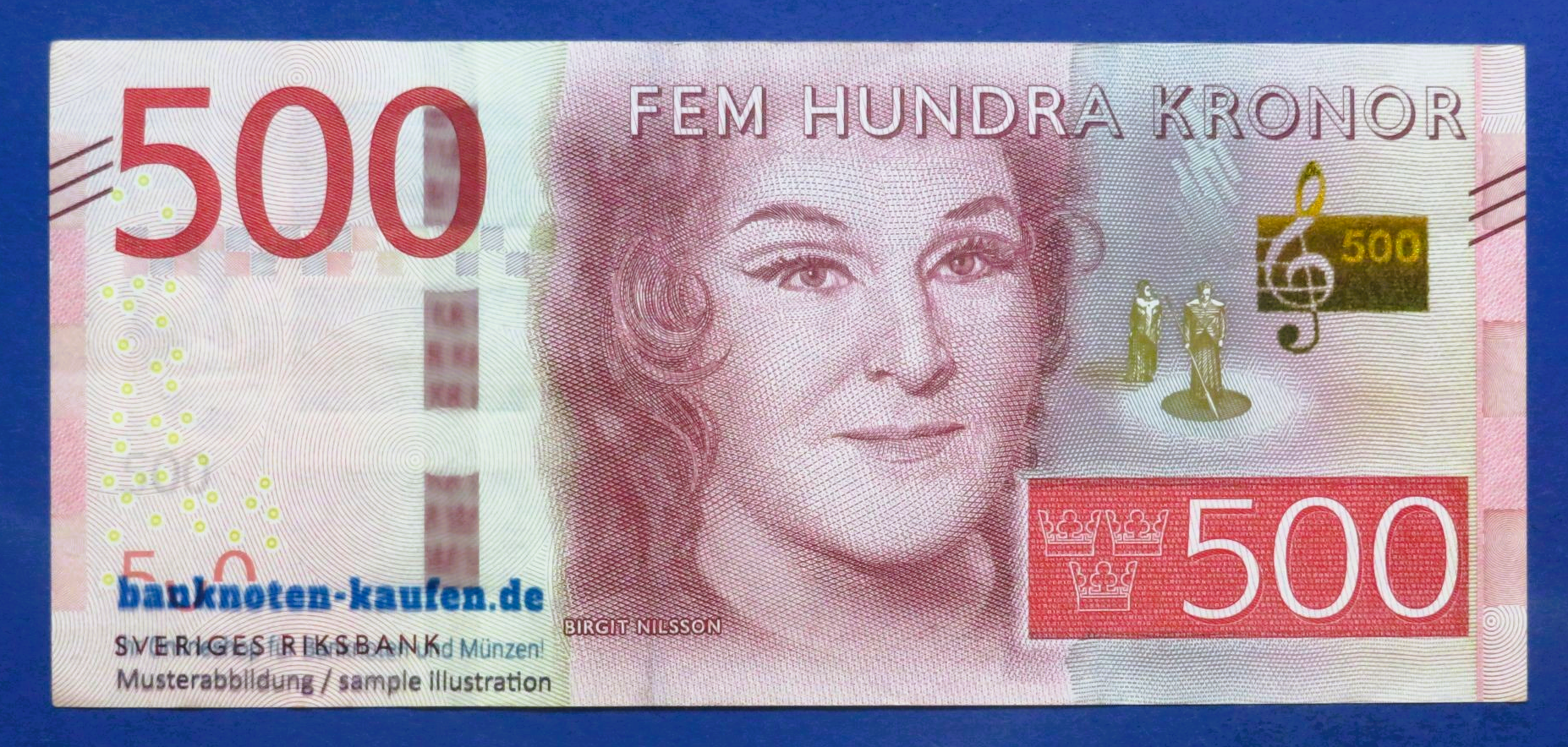 Sweden, 500 Kronor, 2016ND, circulated (USED / VF), P-73