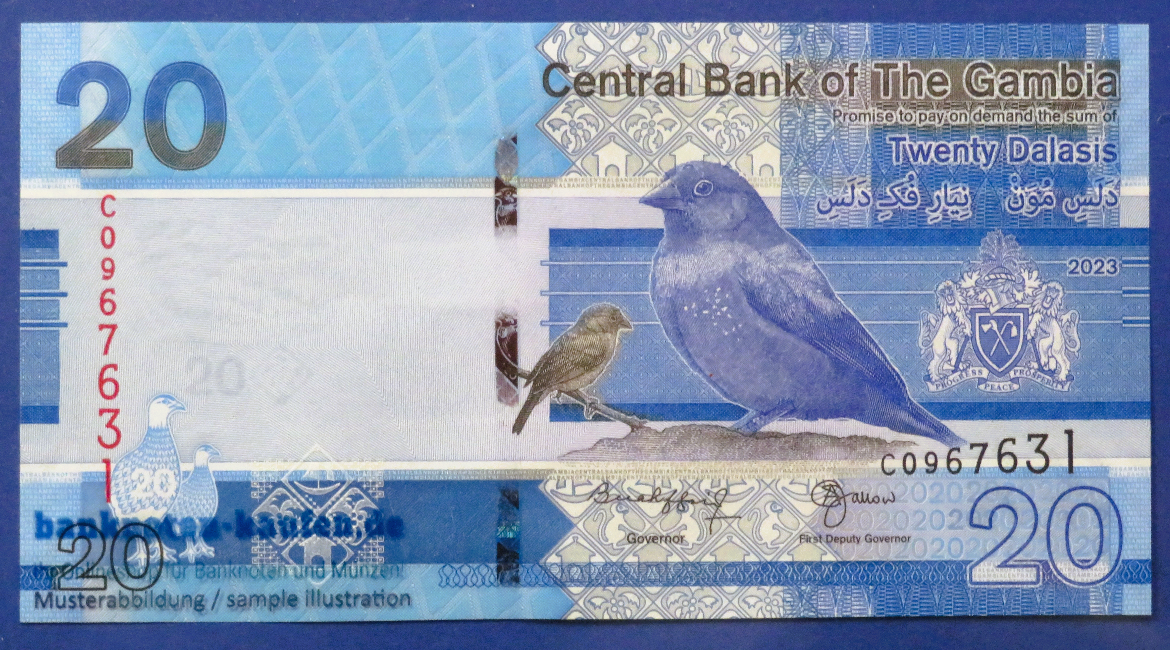 Gambia, 20 Dalasis, 2023, uncirculated (UNC), P-39