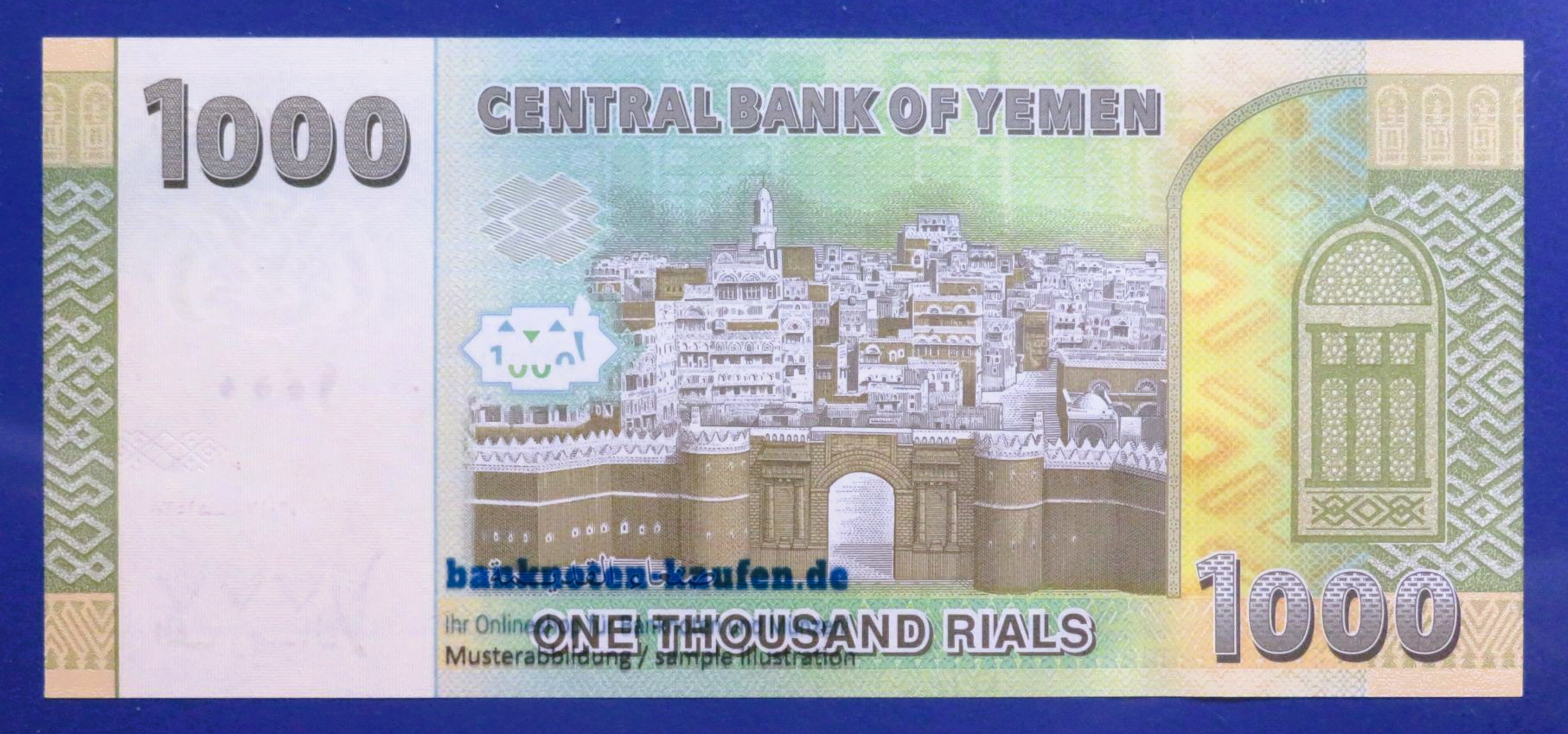 Yemen Arab Republic - 1,000 Rials, 2017, uncirculated (UNC), P-40