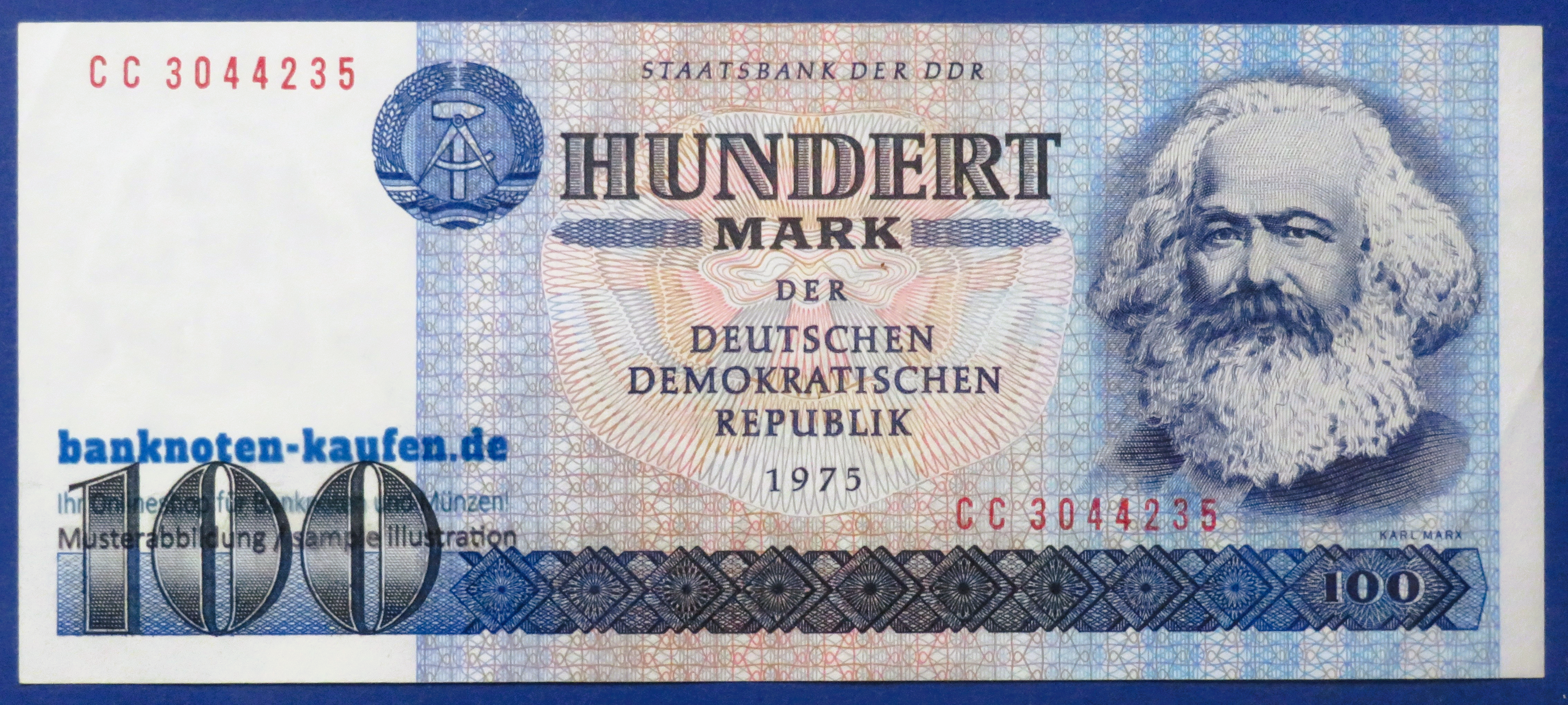 Germany-Democratic Republic (GDR), 100 Mark, 1975, circulated (USED / XF), P-31b