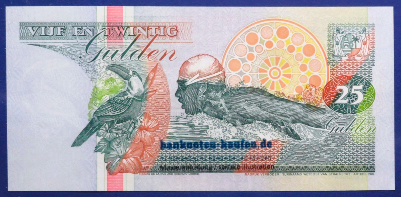 Suriname, 25 Gulden, 1998, about uncirculated (AU), P-138d