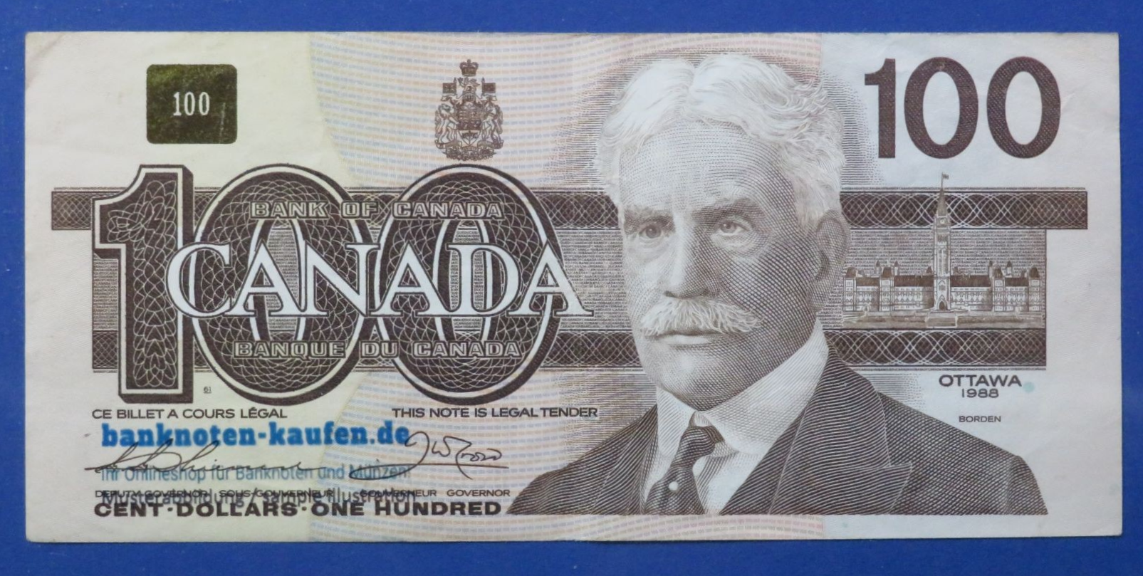 Canada, 100 Dollars, 1988, circulated (USED / VF), P-99a