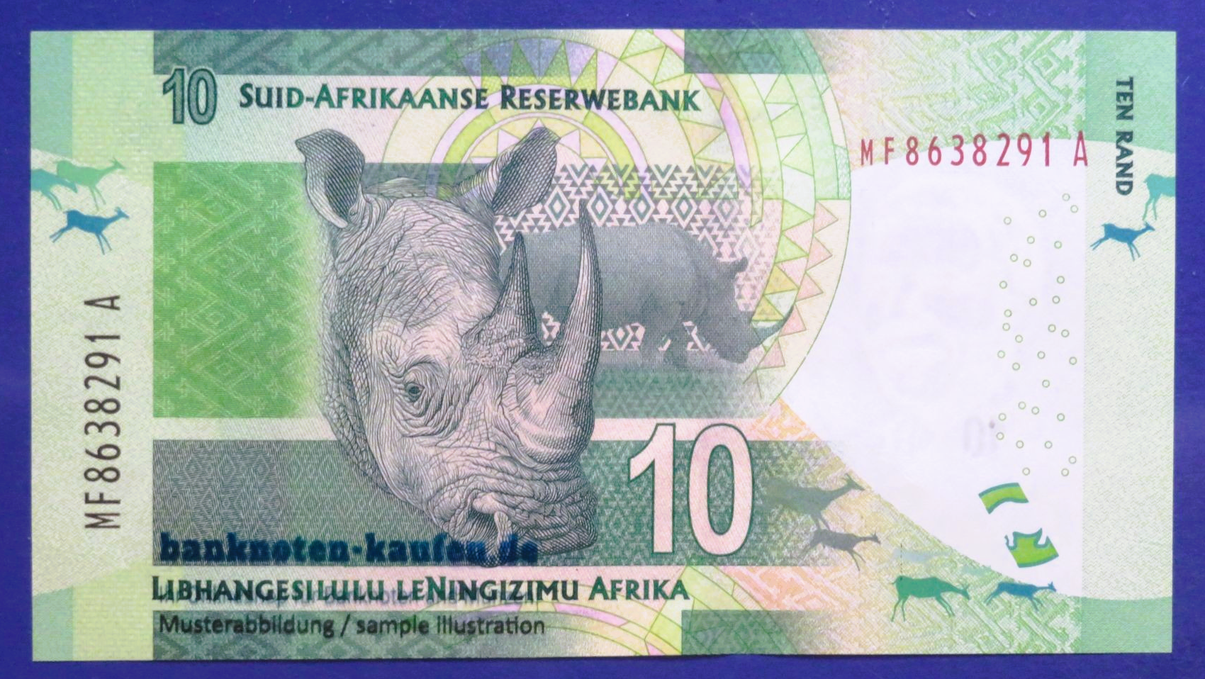 Südafrika, 10 Rand, ND (2013-16), fast kassenfrisch (AU), P-138b