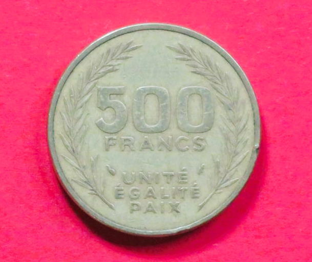 Dschibuti:  500 Francs, 1989+, gebraucht (used / ss), # 24