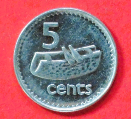 Fidschi: 5 Cents, 1990-2006, gebraucht (used / ss-vz), # 51a