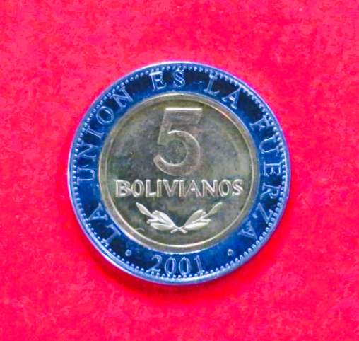 Bolivien, 5 Bolivianos, 2001-2008, unzirkuliert (unc)