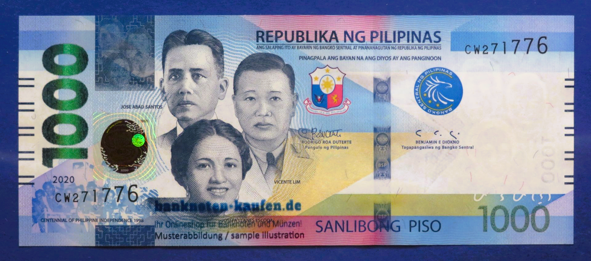 Philippines - 1,000 Piso, 2020, uncirculated (UNC), P-228