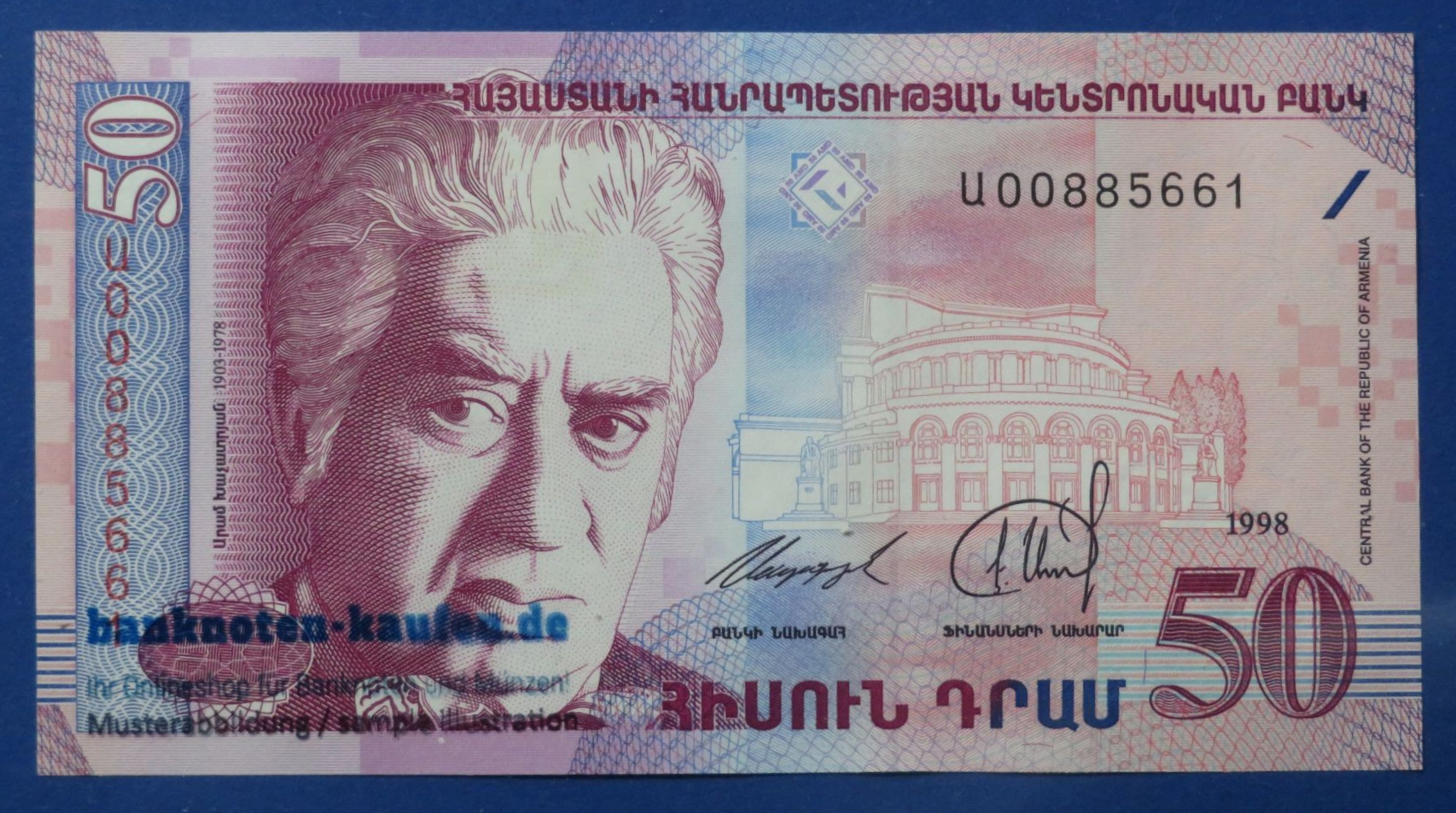 Armenia, 50 Dram, 1998, uncirculated (UNC), P-41