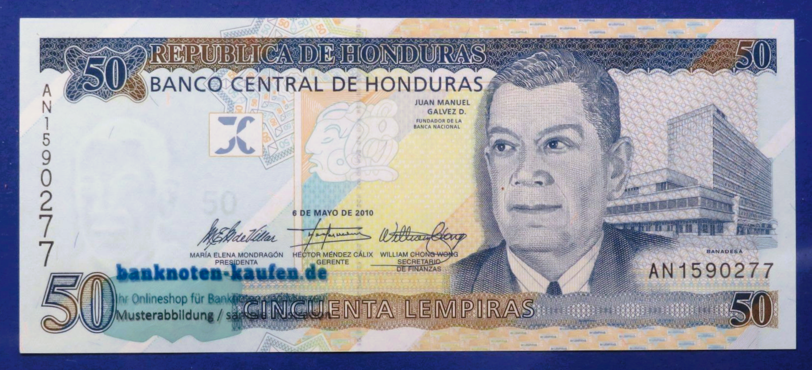 Honduras, 50 Lempiras, 2010, uncirculated (UNC), P-94