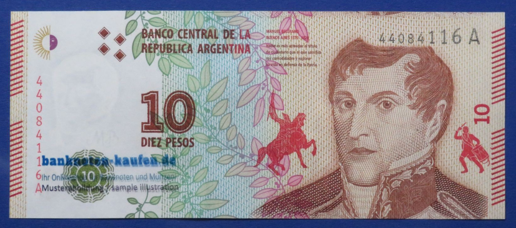 Argentina, 10 Pesos, 2016ND, about uncirculated (AU), P-360
