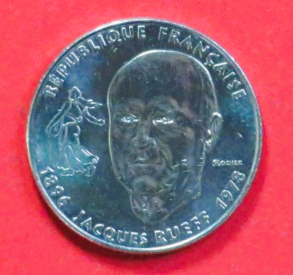Frankreich:  1 Franc, 1996, gebraucht (used / ss+), Gedenkausgabe, # 453