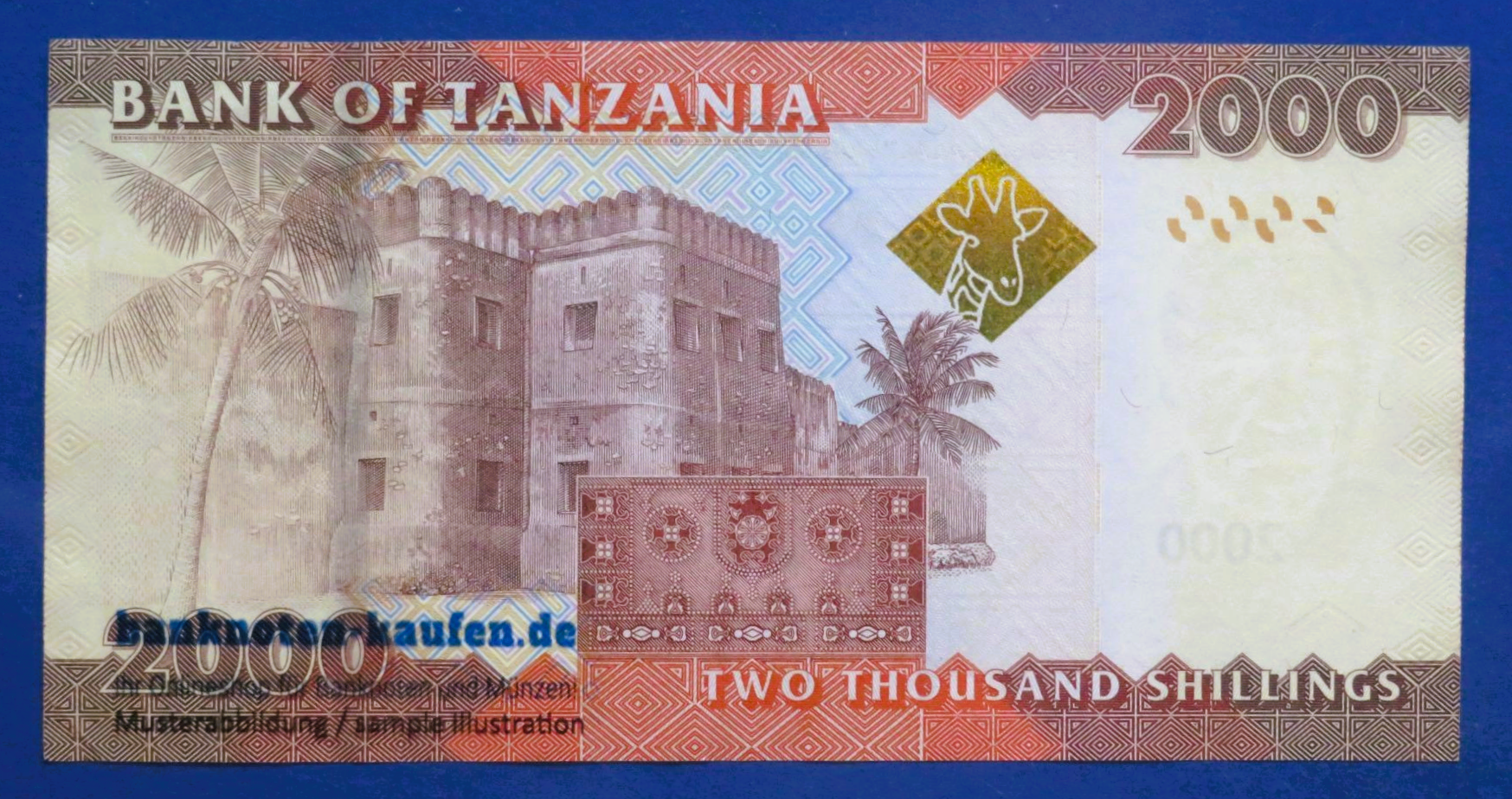 Tanzania - 2,000 Shillings, 2011ND, circulated (USED / XF), P-42a