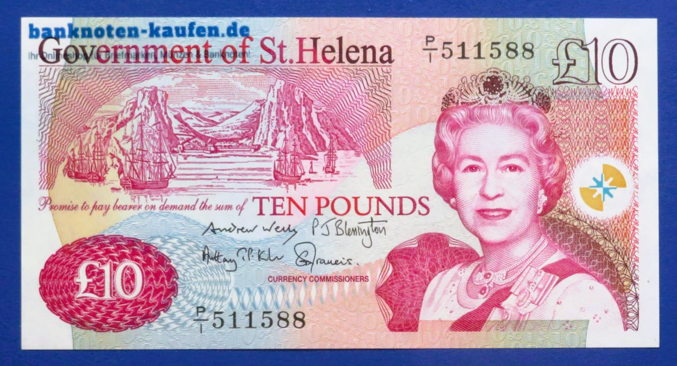 St. Helena, 10 Pounds, 2012, about uncirculated (AU), P-12b