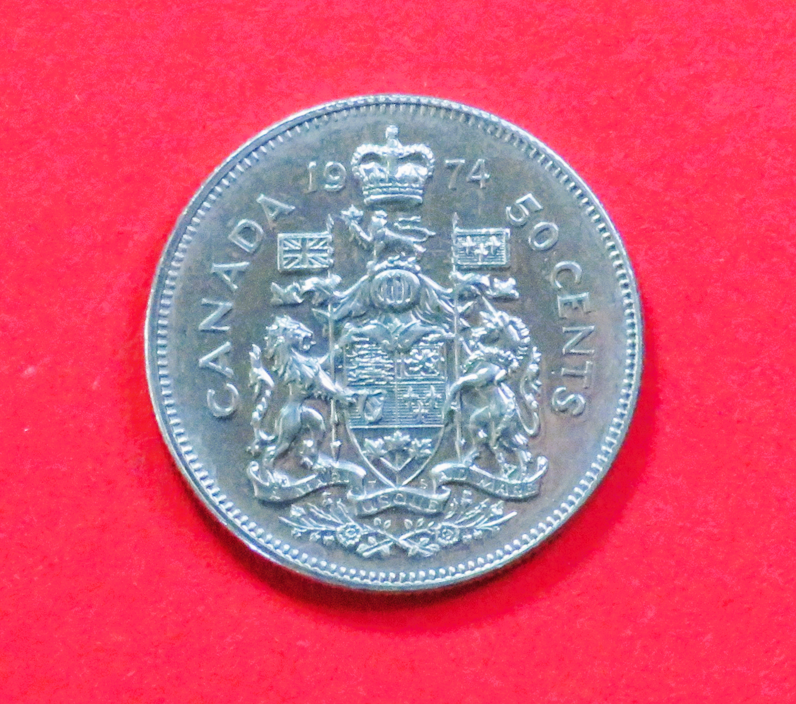 Canada:  50 Cents, 1968-1976, circulated (used / xf), # 65.1