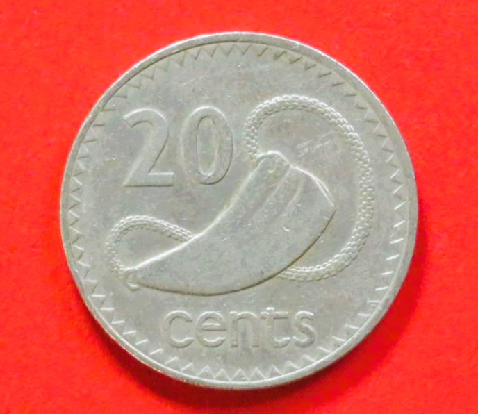 Fidschi: 20 Cents, 1986-1987, gebraucht (used / ss), # 53