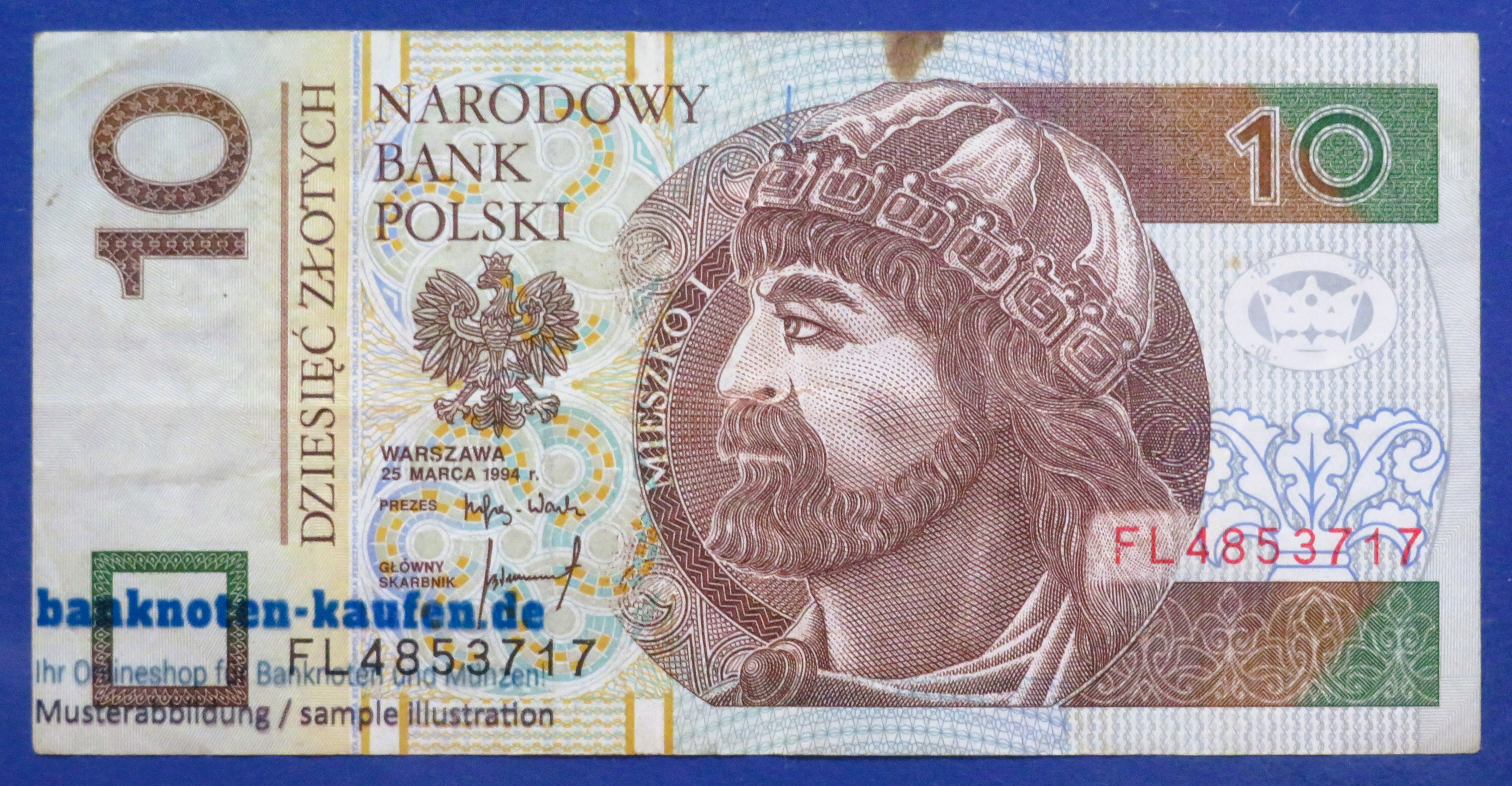 Poland, 10 Zloty, 1994, circulated (USED / VF-), P-173a