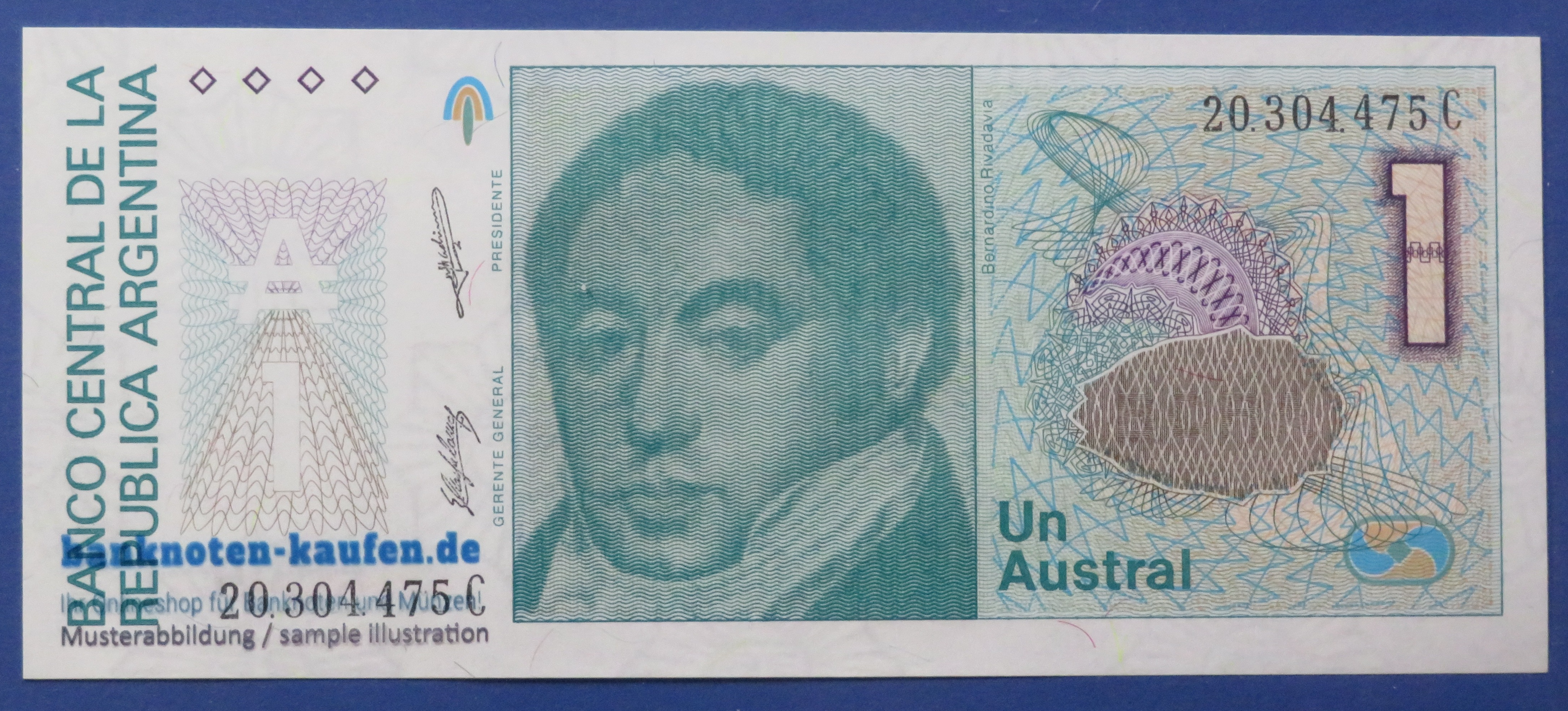 Argentina, 1 Austral, 1985-89ND, uncirculated (UNC), P-323b