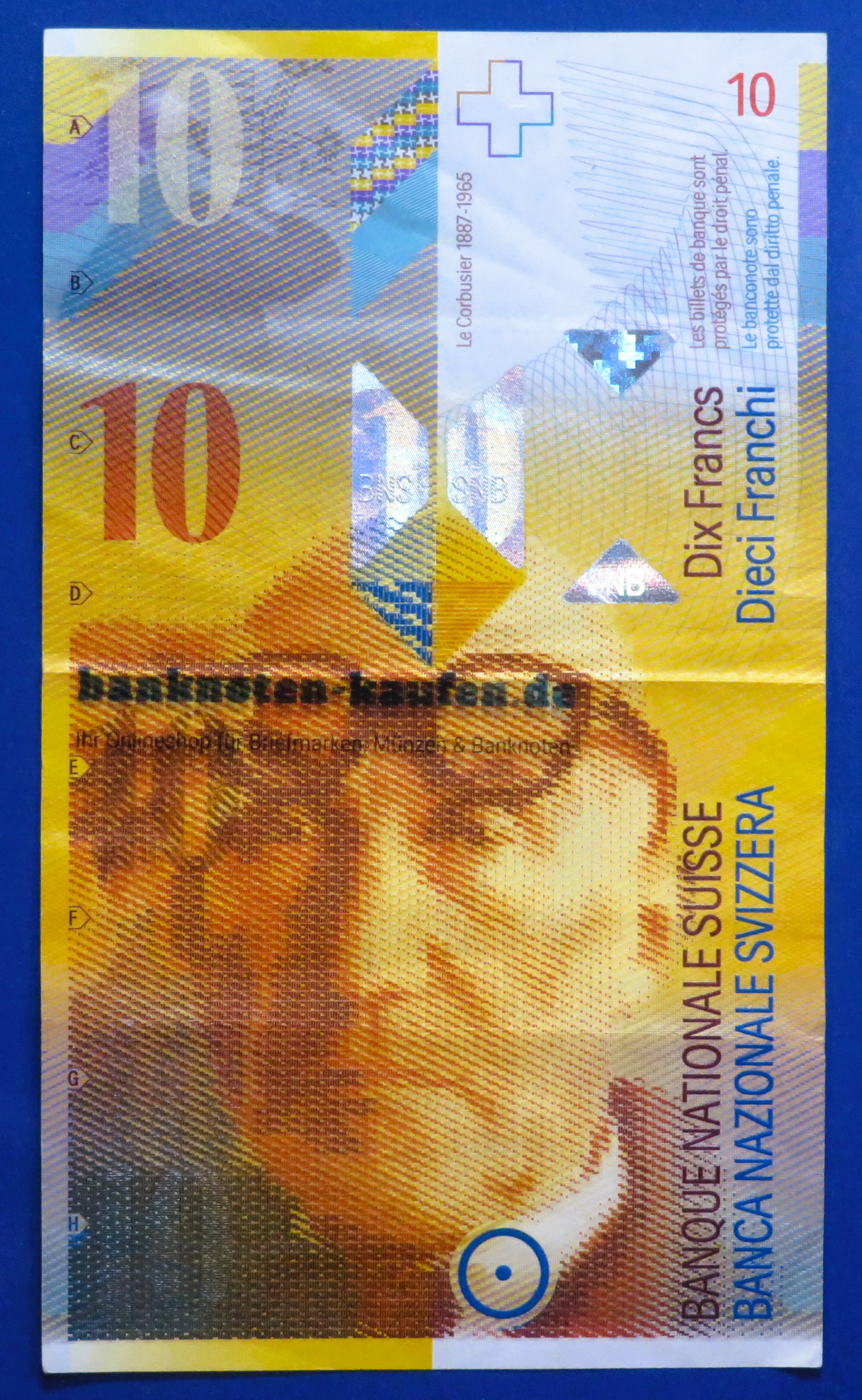 Switzerland, 10 Franken, 2013, circulated (USED / VF+), P-67e