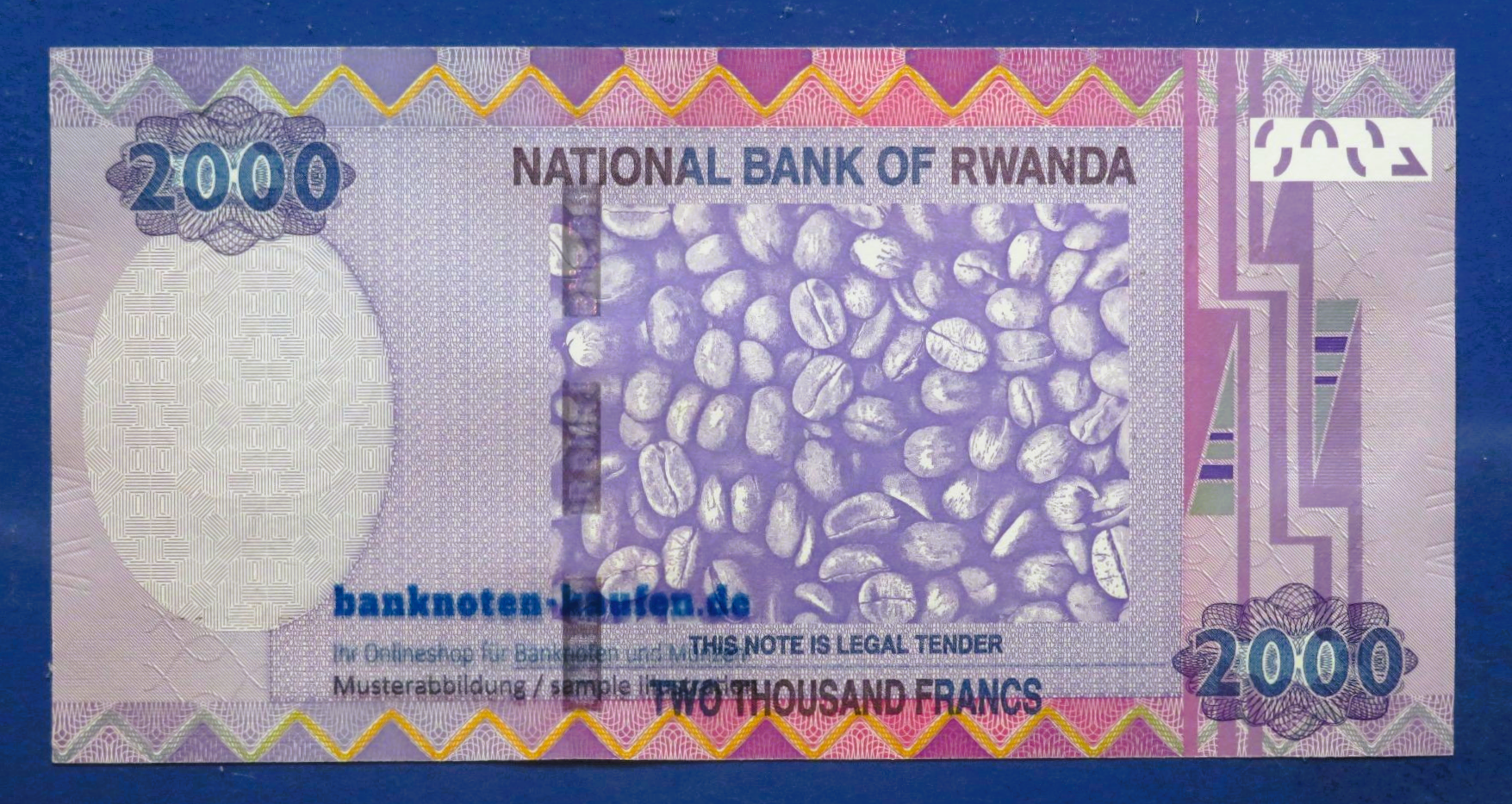 Ruanda, 2.000 Francs, 2014, kassenfrisch (UNC), P-40