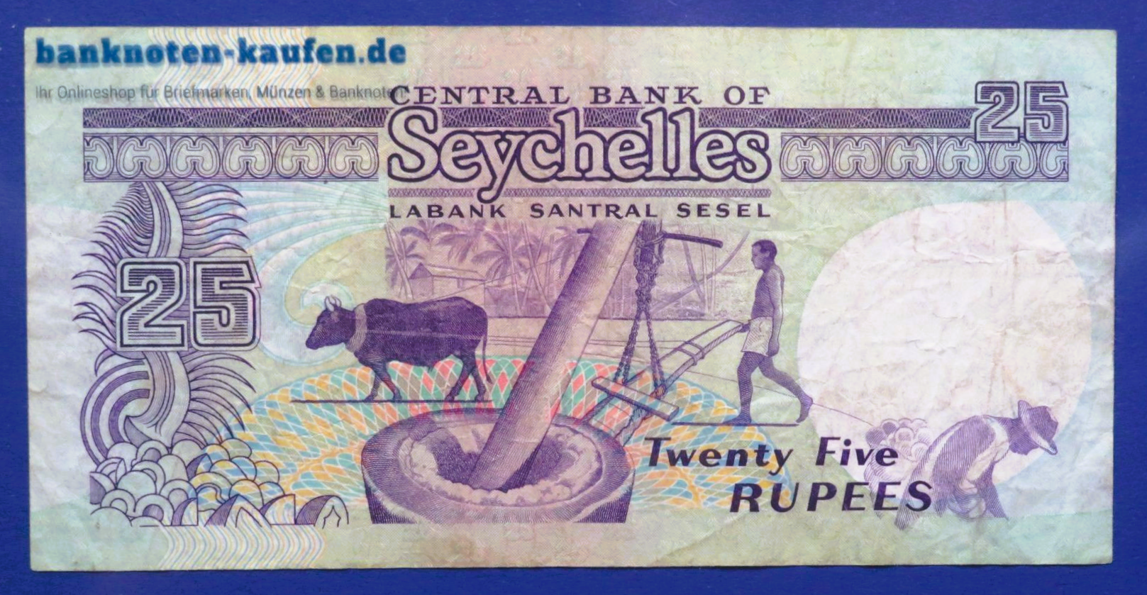 Seychellen, 25 Rupien, 1989ND, gebraucht (USED / F), P-33
