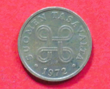 Finnland:  5 Penniä, 1963-1977, gebraucht (used / ss-vz), # 47