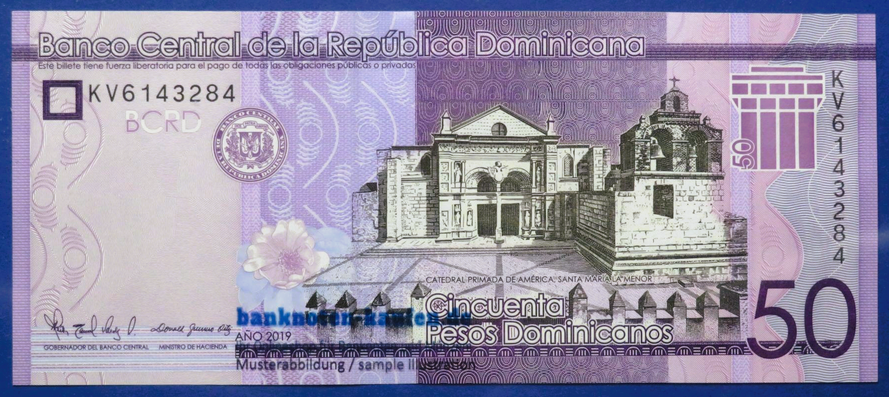 Dominican Republic, 50 Pesos, 2019, uncirculated (UNC) 