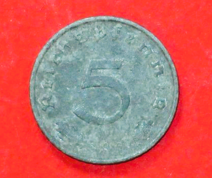 Deutschland: 5 Reichspfennig, 1947-1948, gebraucht (used / s-ss), # 97