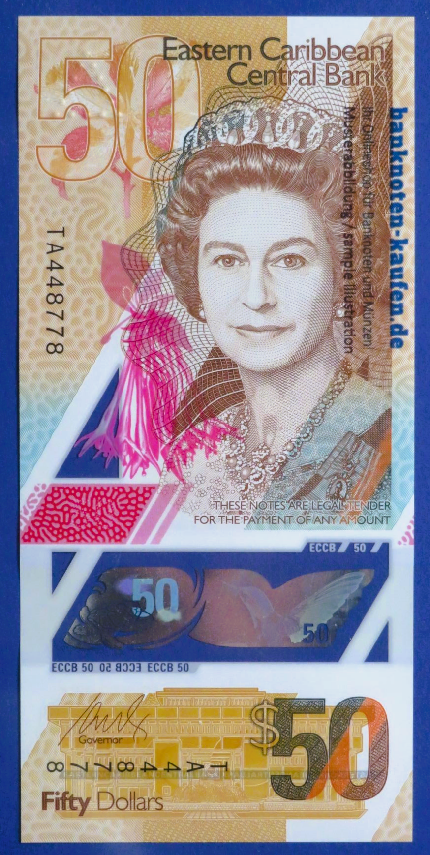 East Caribbean States, 50 Dollars, 2019ND, uncirculated (UNC), Polymer