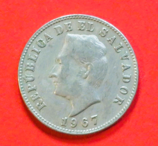 El Salvador: 5 Centavos, 1959-1967, gebraucht (used / ss), # 21