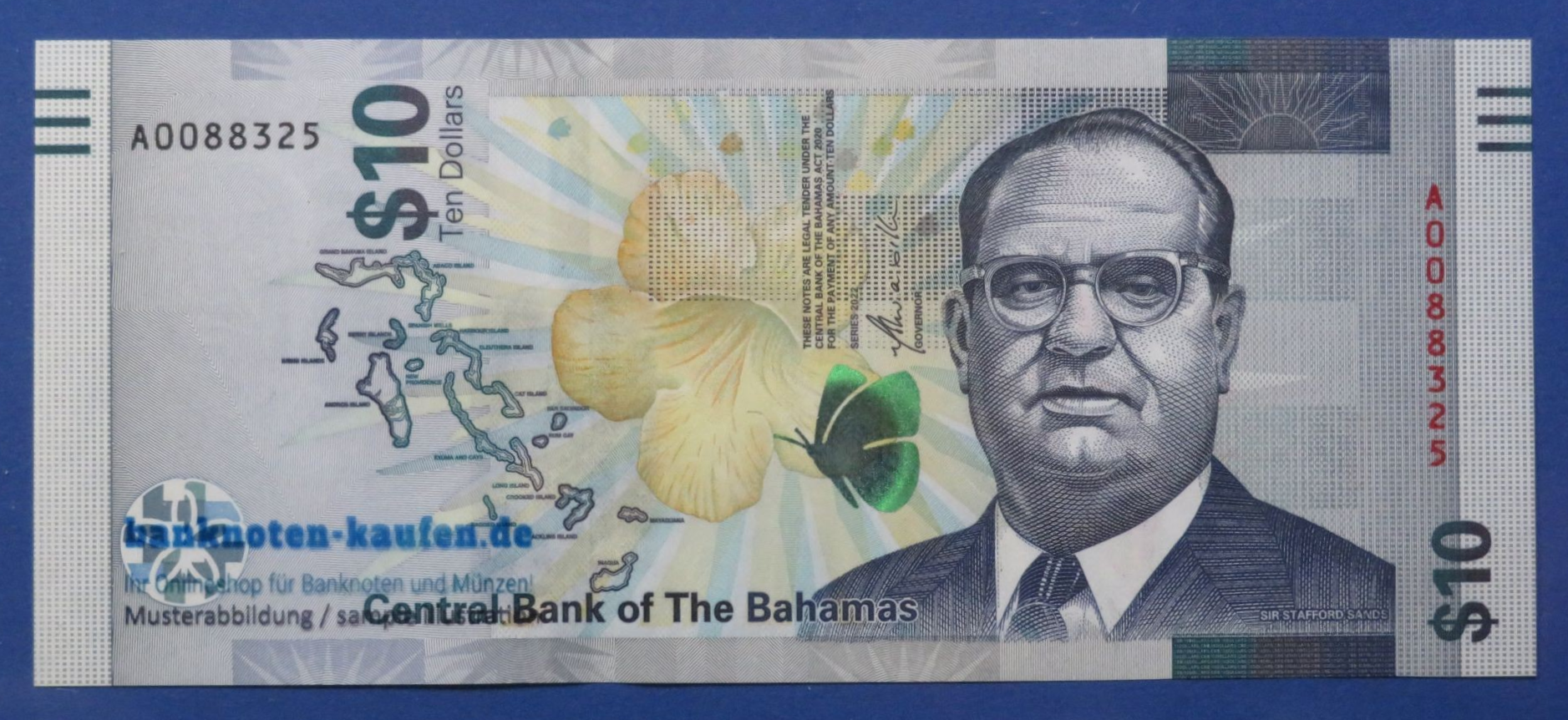 Bahamas, 10 Dollars, 2022, uncirculated (UNC) 