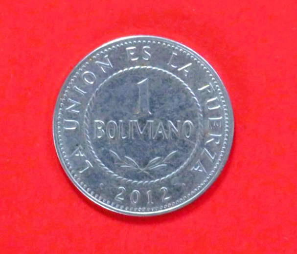 Bolivien, 1 Boliviano, 2010+, gebraucht (used / ss)