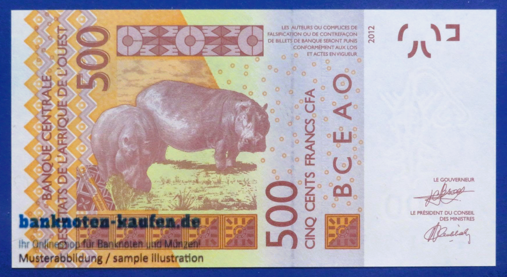 West African States, 500 Francs, 2003, uncirculated (UNC), P-119A