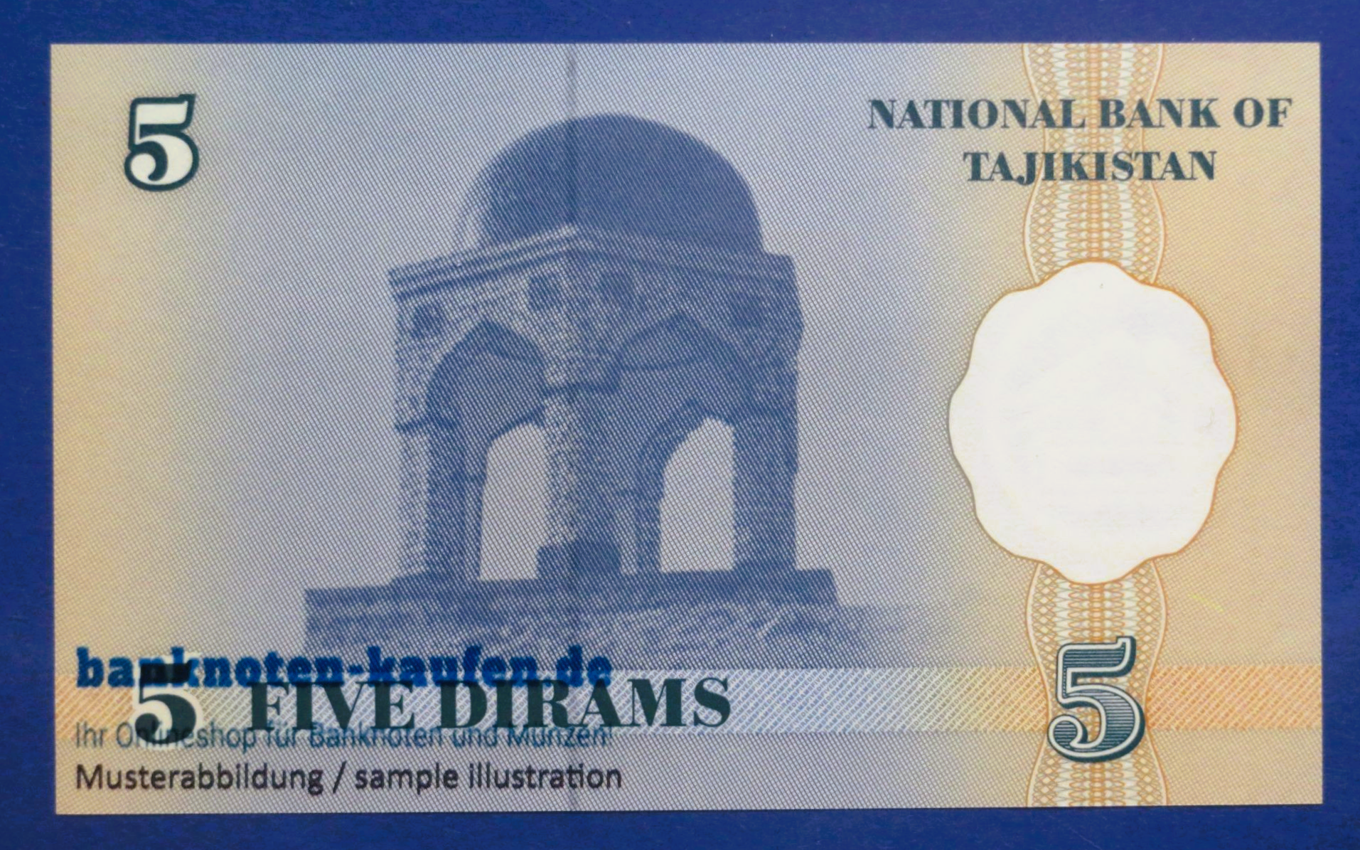 Tajikistan, 5 Dirams, 1999, uncirculated (UNC), P-11